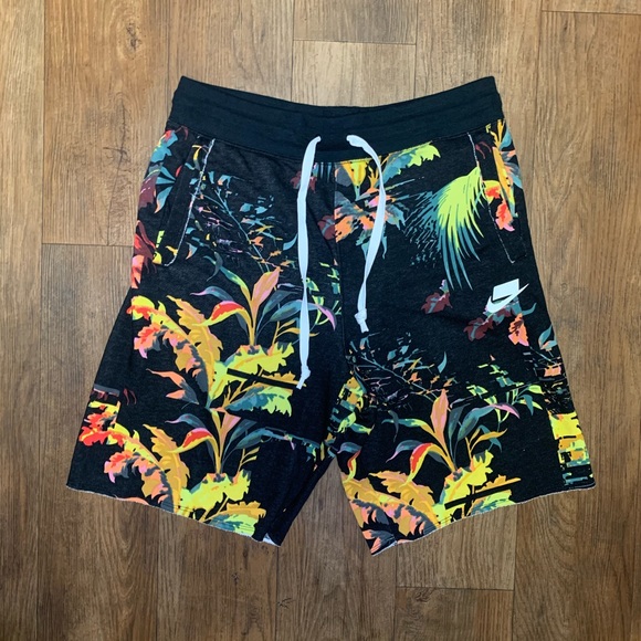 nike jdi alumni floral shorts